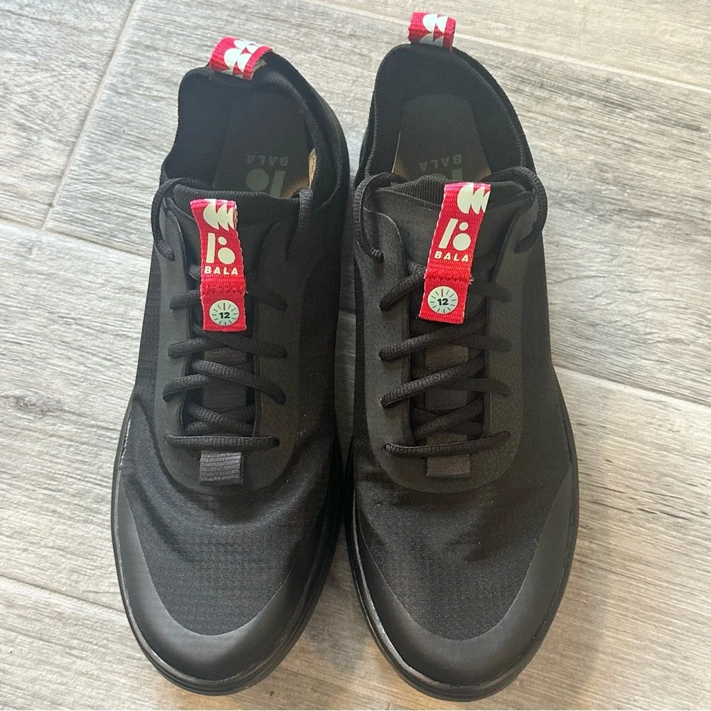 BALA 12 BLACK NOCTURNAL NURSING SNEAKERS SIZE WOMEN 11.5 MENS 10.5 - Picture 2 of 7